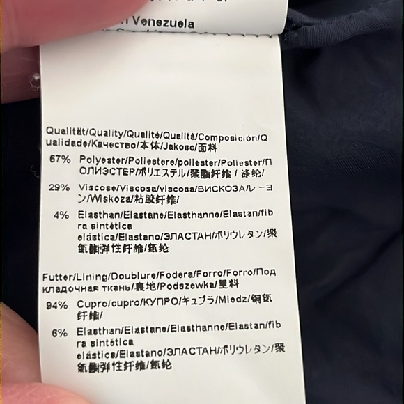 HUGO Hugo Boss Regular Fit Single Breasted Midnight Blue Pinstripe Blazer - Picture 13 of 14